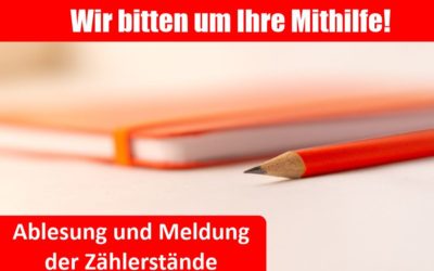 Ablesen der Zählerstände 2023