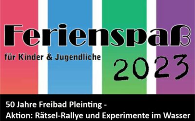 Ferienprogramm 2023 – Aktionen im Freibad Pleinting
