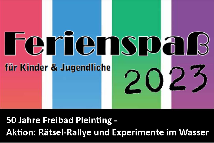 Ferienprogramm 2023 – Aktionen im Freibad Pleinting