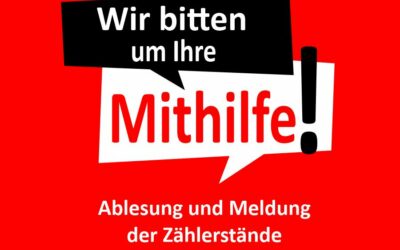 Ablesen der Zählerstände 2025